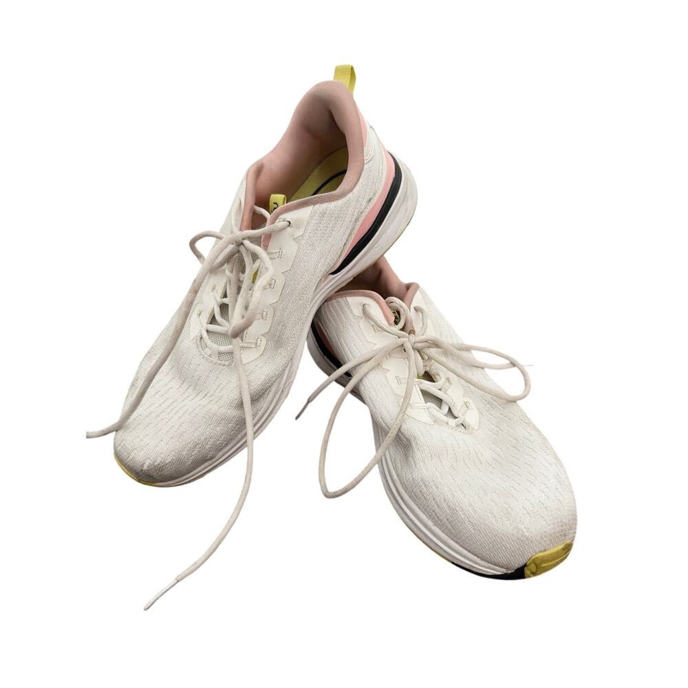 Ryka, Size 9.5, Myriad Sneakers, White, Pink, Lightweight, Textile Upper, GUC
